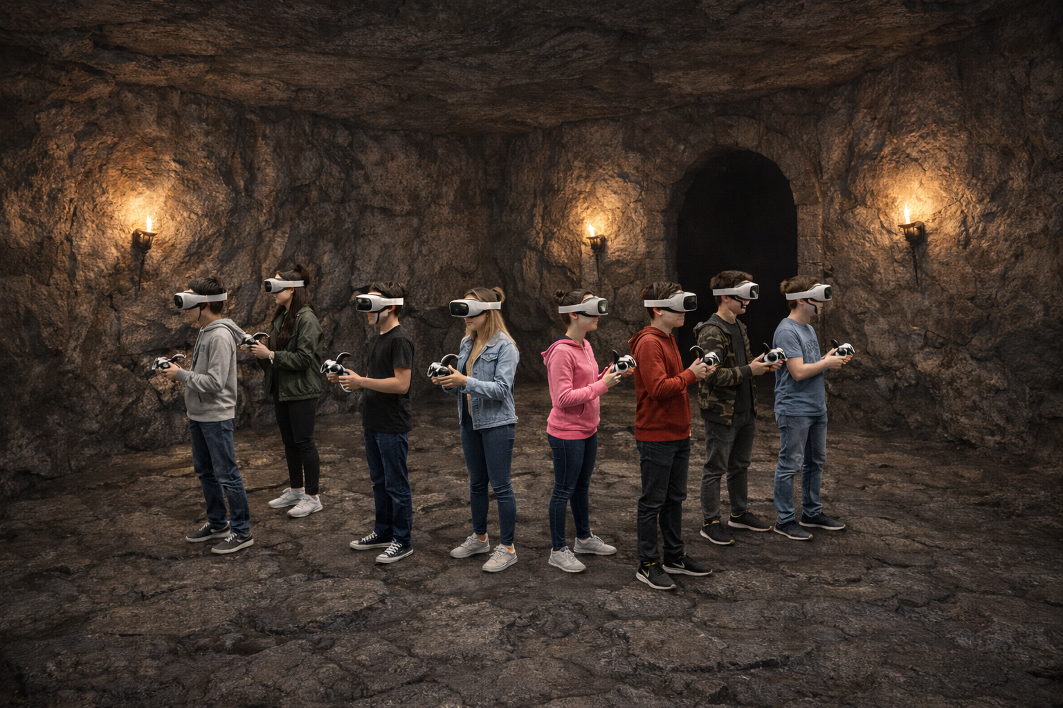 What players see - dungeon environment